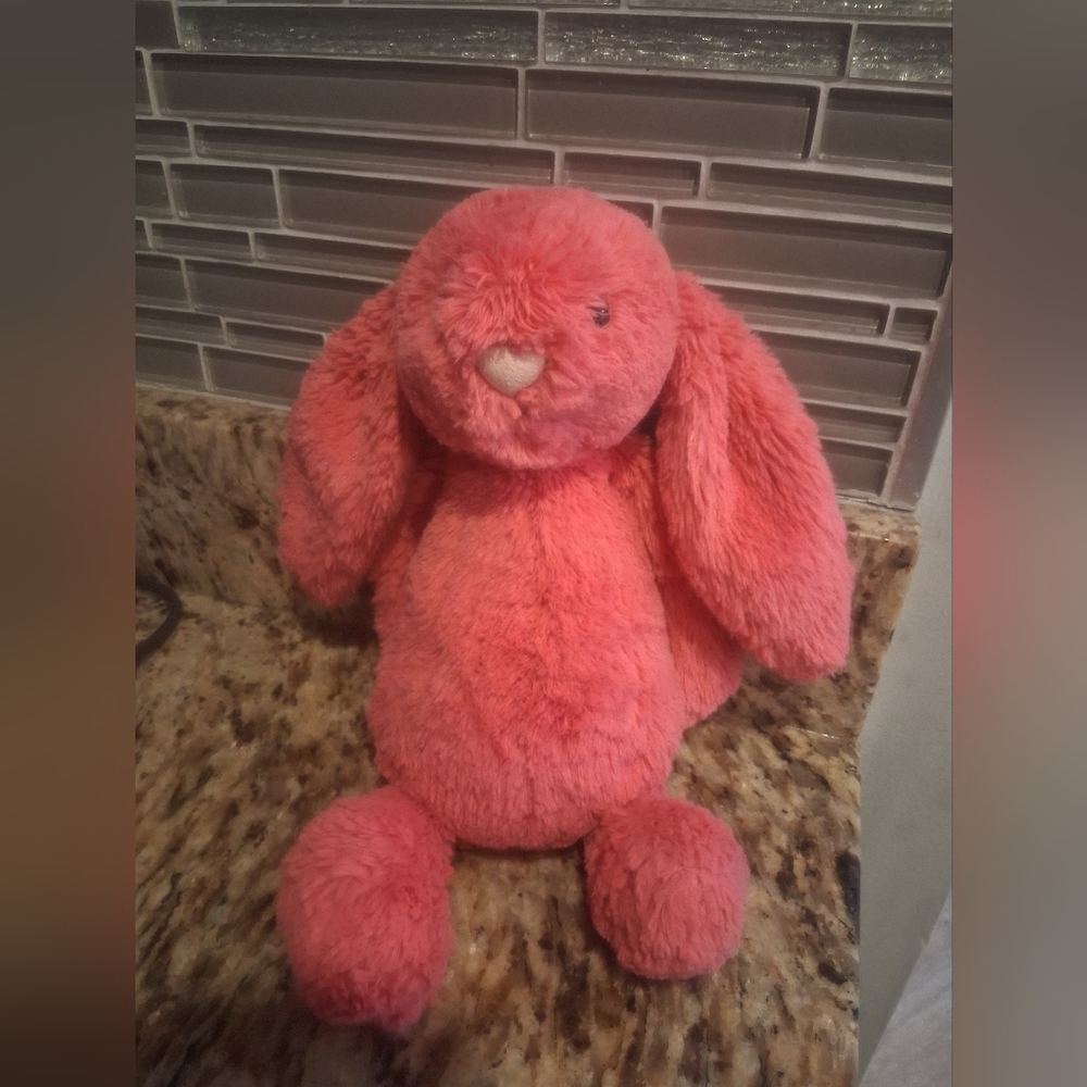 Jellycat Small Bashful Coral Bunny 8"